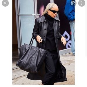 Balenciaga Dark Navy Bazar Medium Tote